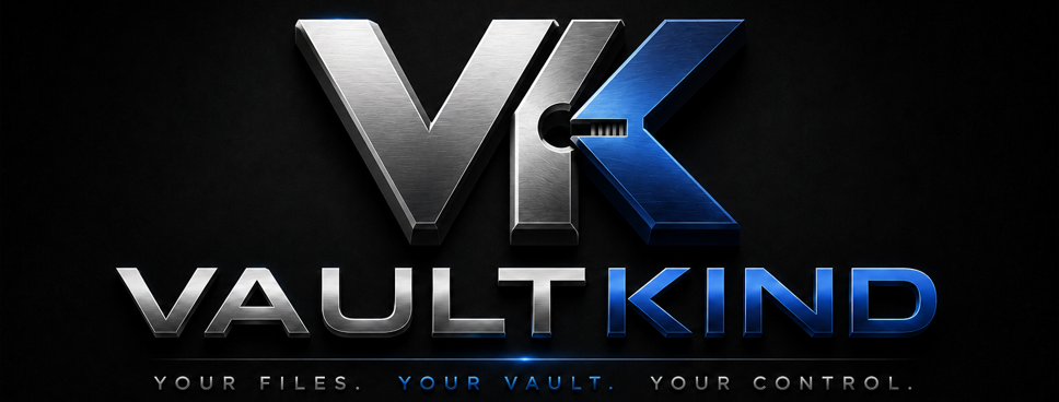 VaultKind full horizontal logo