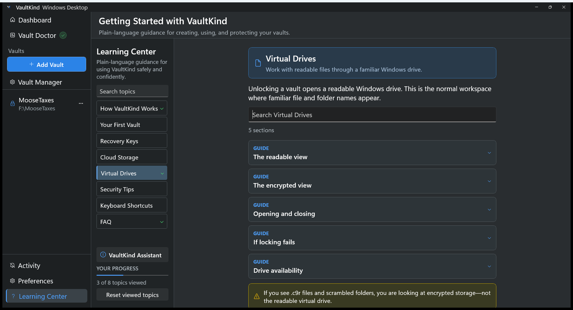 Virtual Drives preferences